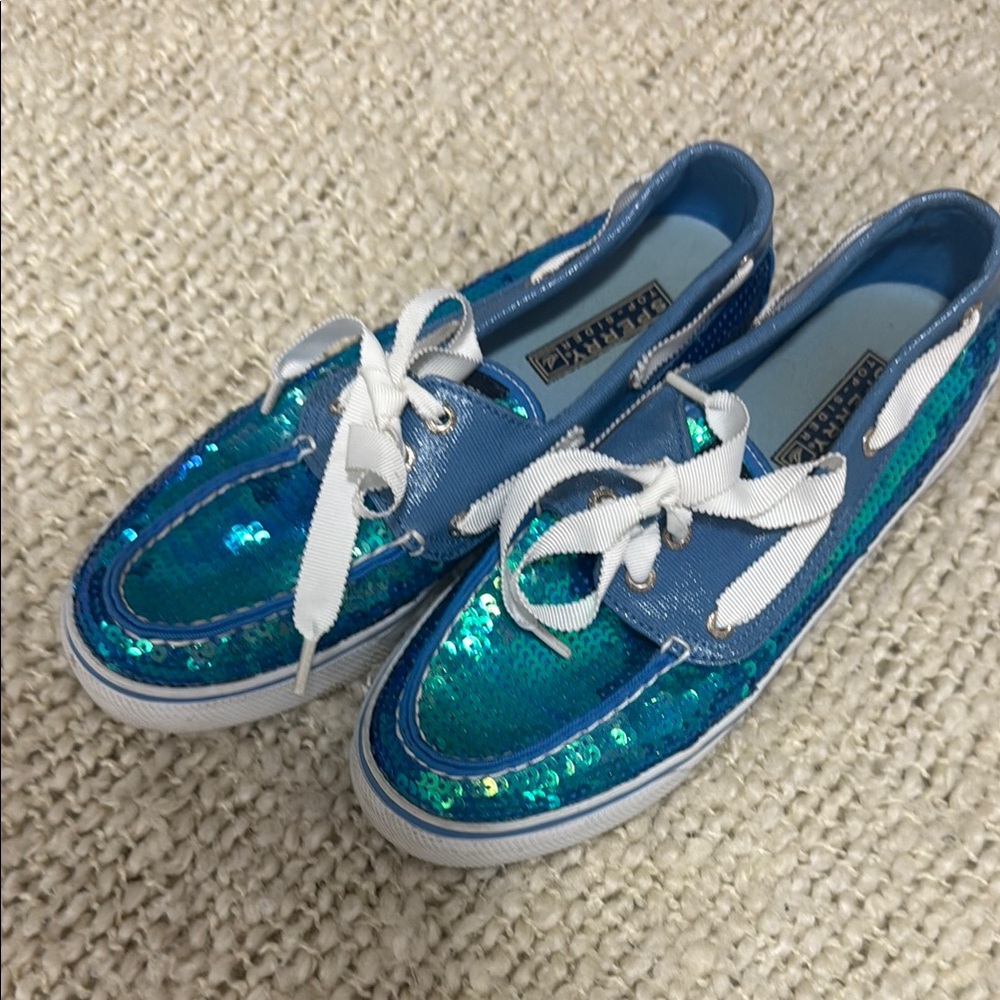 Sperry Sequin Boat Shoes - Gently Used